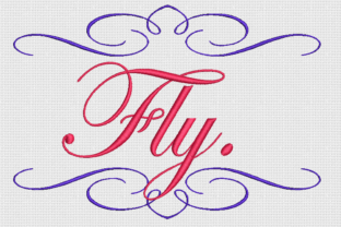 Fly in Edwardian Script