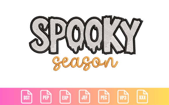 Spooky Season Embroidery Design